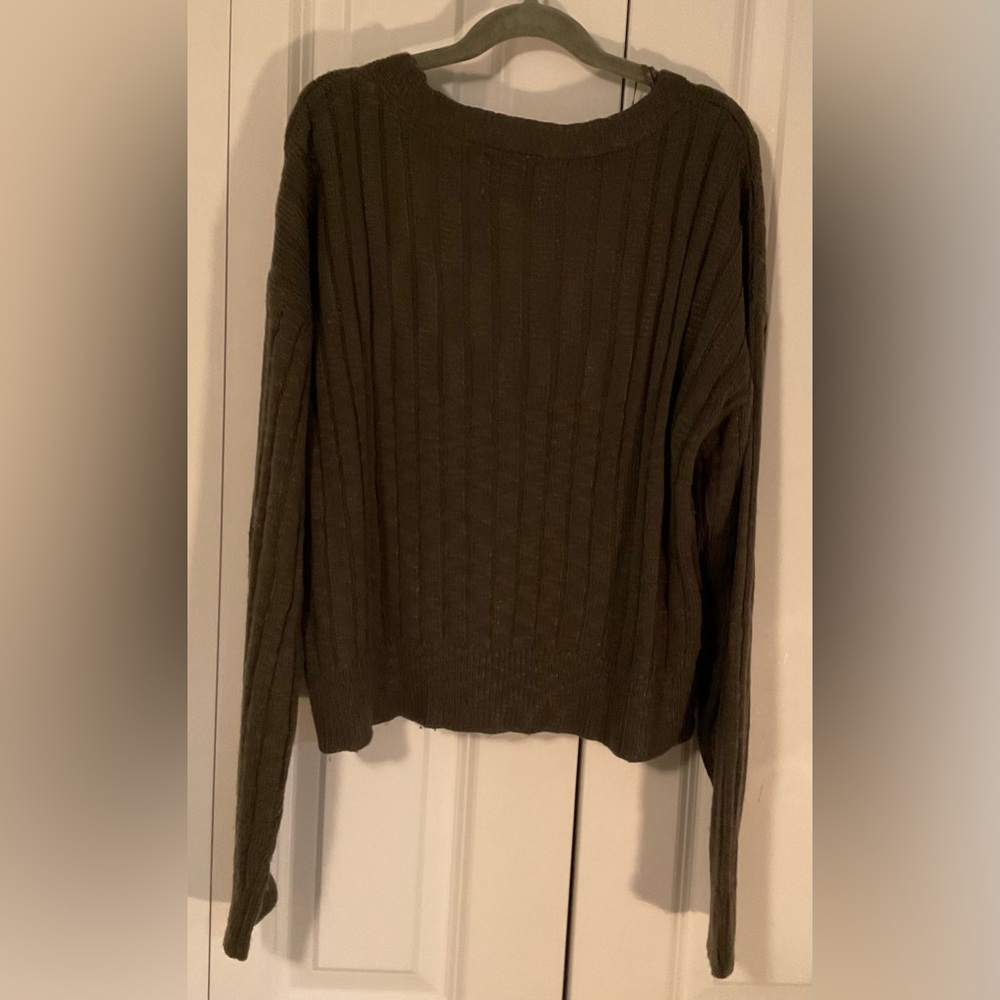 Pink Rose Women's Olive Cardigan - Picture 3 of 4